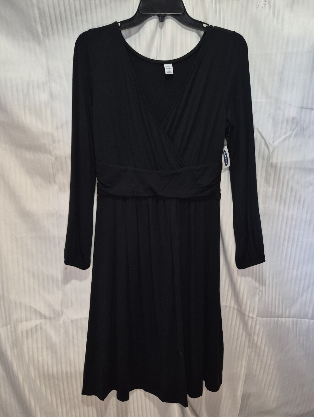 Old Navy Maternity Black Long-Sleeve Empire Waist Dress Size Small